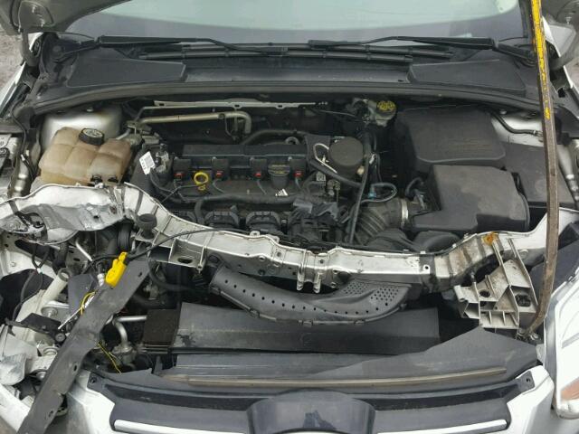 1FAHP3M29CL474839 - 2012 FORD FOCUS SEL SILVER photo 7