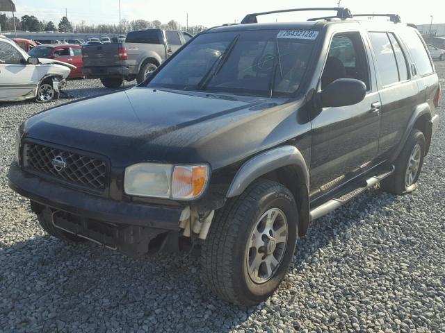 JN8DR09XX1W575684 - 2001 NISSAN PATHFINDER BLACK photo 2