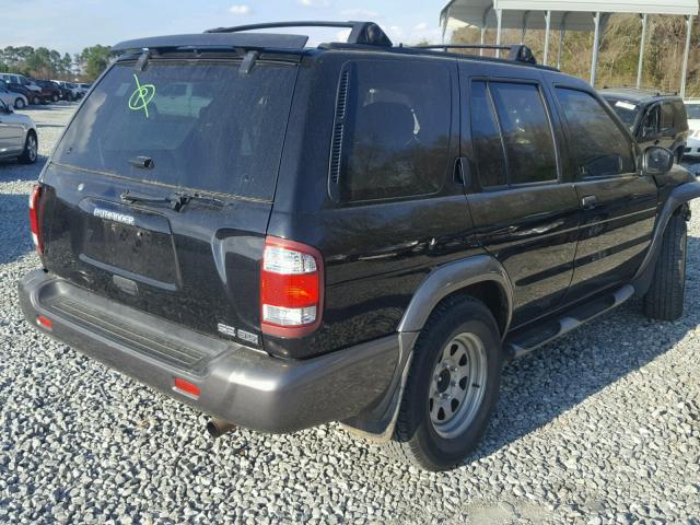 JN8DR09XX1W575684 - 2001 NISSAN PATHFINDER BLACK photo 4