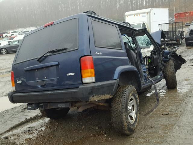 N0V1N26432288 - 2000 JEEP CHEROKEE S BLUE photo 4