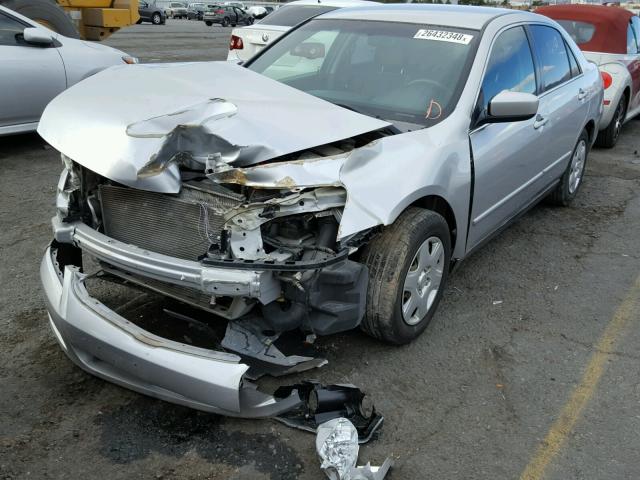 1HGCM56457A163483 - 2007 HONDA ACCORD LX SILVER photo 2