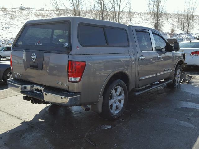 1N6AA07C78N329081 - 2008 NISSAN TITAN XE TAN photo 4