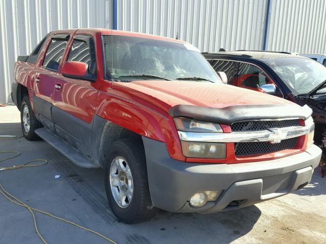 3GNEC13T82G278109 - 2002 CHEVROLET AVALANCHE RED photo 1