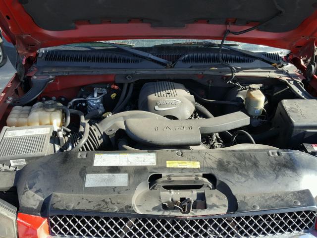 3GNEC13T82G278109 - 2002 CHEVROLET AVALANCHE RED photo 7