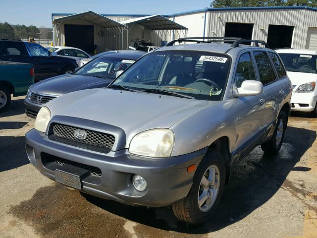 KM8SC13D62U336750 - 2002 HYUNDAI SANTA FE G SILVER photo 2