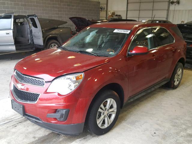 1GNALBEK5FZ133060 - 2015 CHEVROLET EQUINOX LT MAROON photo 2