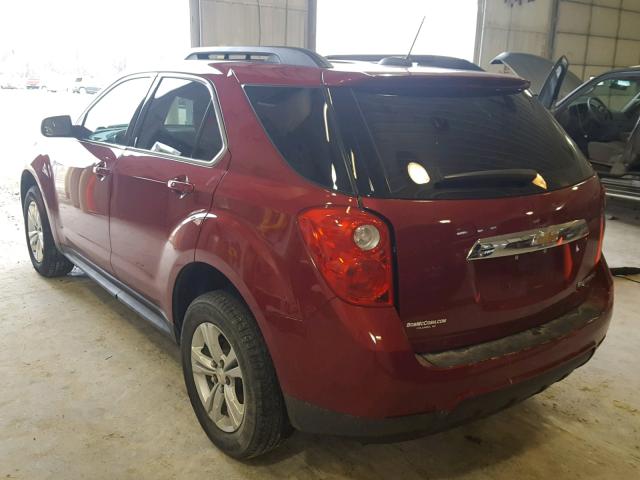 1GNALBEK5FZ133060 - 2015 CHEVROLET EQUINOX LT MAROON photo 3