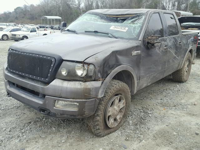 1FTPW14565FB73745 - 2005 FORD F150 SUPER GRAY photo 2