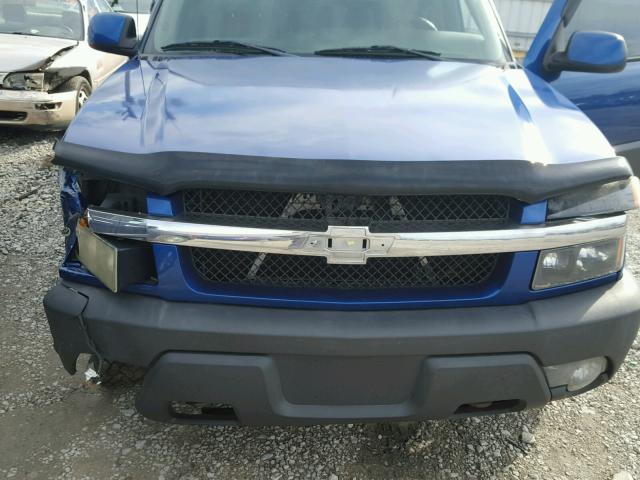 3GNEK13T23G108624 - 2003 CHEVROLET AVALANCHE BLUE photo 7