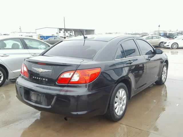 1C3LC46K18N195842 - 2008 CHRYSLER SEBRING LX BLACK photo 4