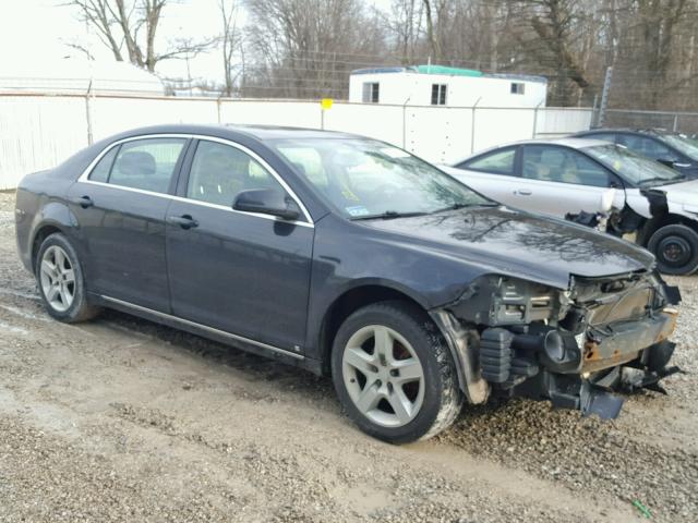 1G1ZH57B094258473 - 2009 CHEVROLET MALIBU 1LT BLACK photo 1