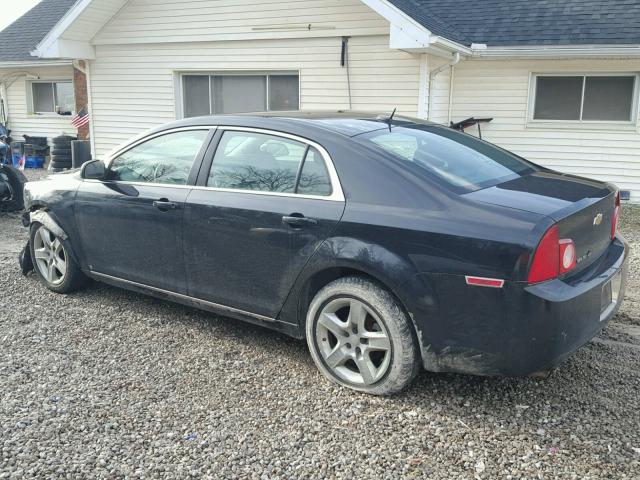 1G1ZH57B094258473 - 2009 CHEVROLET MALIBU 1LT BLACK photo 3