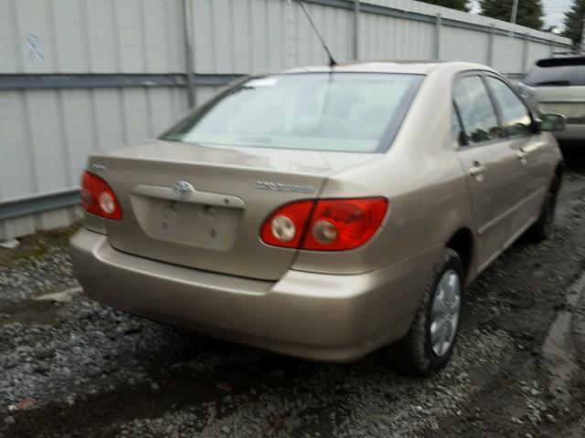 2T1BR32E35C507965 - 2005 TOYOTA COROLLA CE BEIGE photo 4