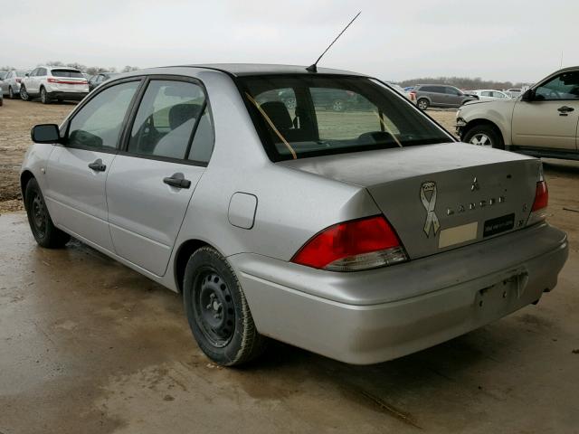 JA3AJ26E03U012001 - 2003 MITSUBISHI LANCER ES SILVER photo 3