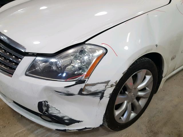 JNKAY01E97M306834 - 2007 INFINITI M35 BASE WHITE photo 9