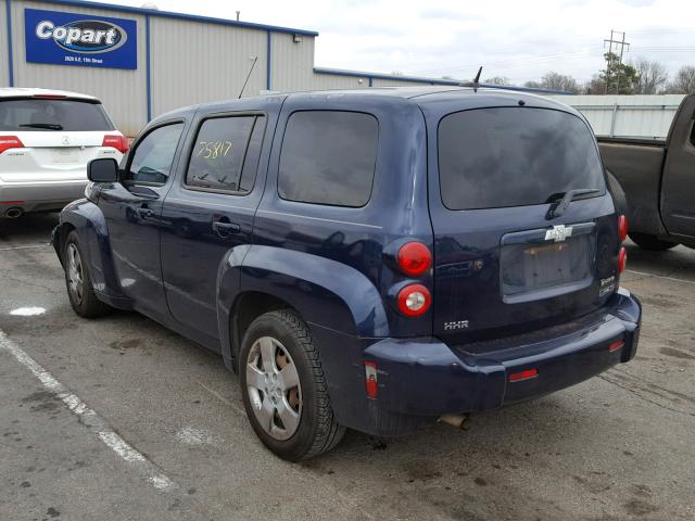 3GNCA13B79S507875 - 2009 CHEVROLET HHR LS BLUE photo 3