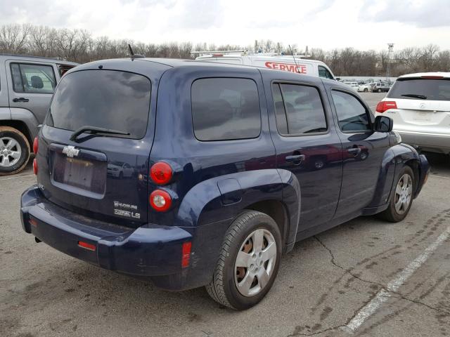 3GNCA13B79S507875 - 2009 CHEVROLET HHR LS BLUE photo 4