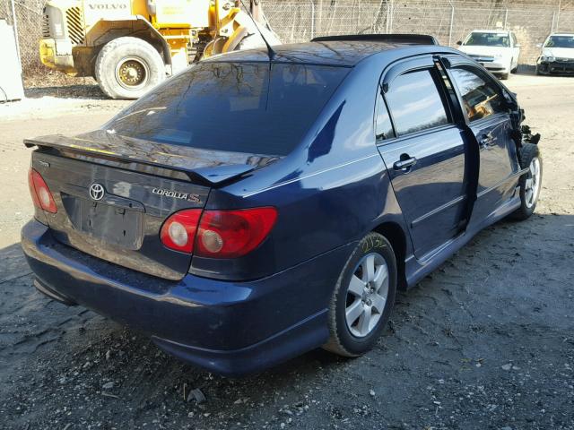 2T1BR32E57C731418 - 2007 TOYOTA COROLLA CE BLUE photo 4