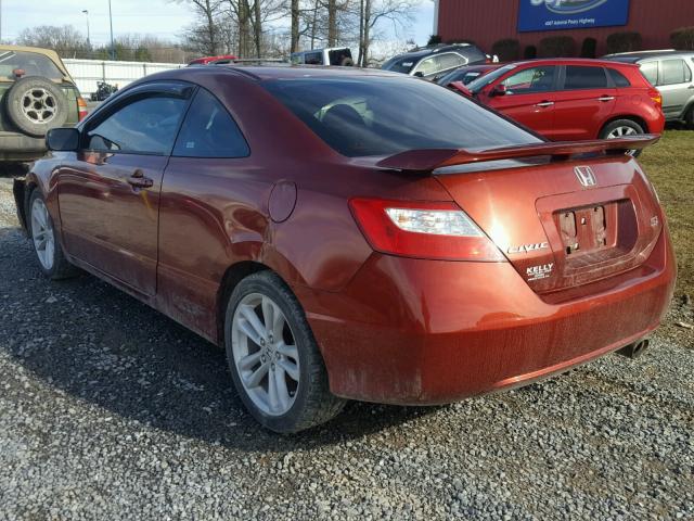 2HGFG21556H712666 - 2006 HONDA CIVIC SI RED photo 3