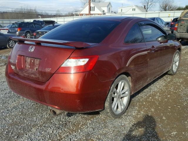 2HGFG21556H712666 - 2006 HONDA CIVIC SI RED photo 4