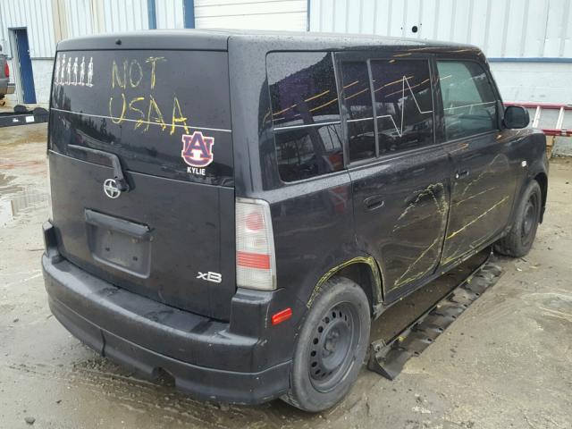 JTLKT334550212579 - 2005 TOYOTA SCION XB BLACK photo 4