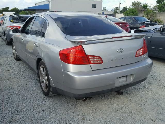 JNKCV51E04M616705 - 2004 INFINITI G35 GRAY photo 3