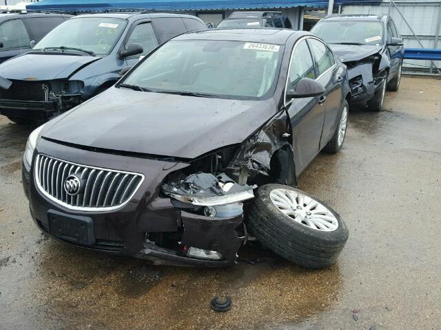 W04GS5EC6B1095423 - 2011 BUICK REGAL CXL BROWN photo 2