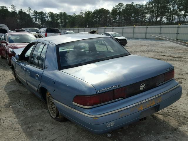 2MELM75W7RX633339 - 1994 MERCURY GRAND MARQ BLUE photo 3