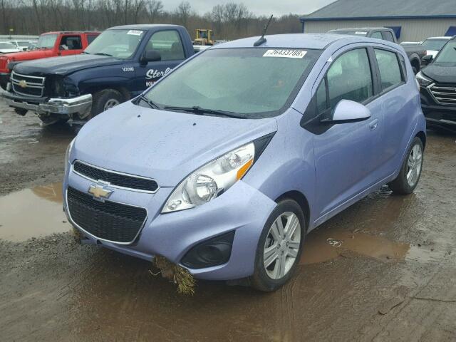 KL8CA6S91EC568006 - 2014 CHEVROLET SPARK LS PURPLE photo 2