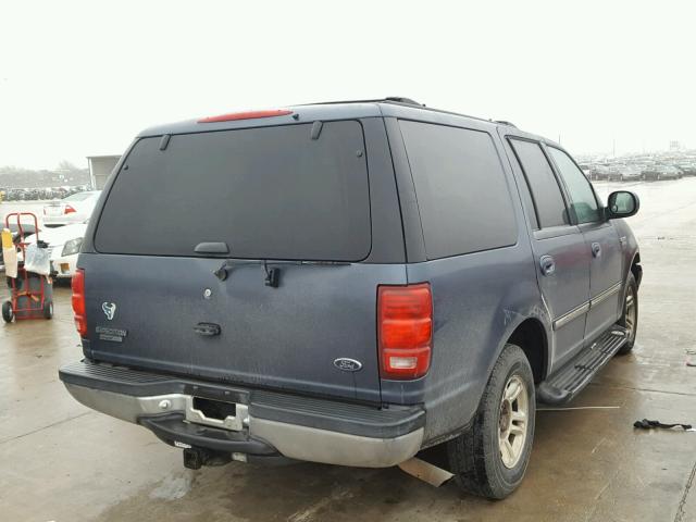 1FMRU15W91LB28800 - 2001 FORD EXPEDITION BLUE photo 4