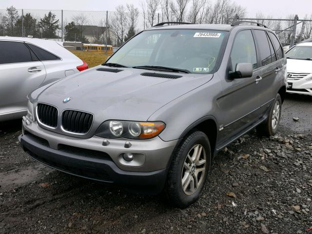 5UXFA13586LY44927 - 2006 BMW X5 3.0I GRAY photo 2