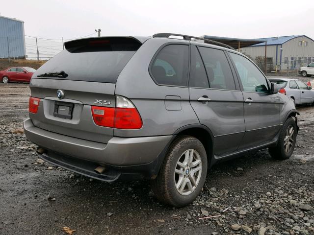 5UXFA13586LY44927 - 2006 BMW X5 3.0I GRAY photo 4