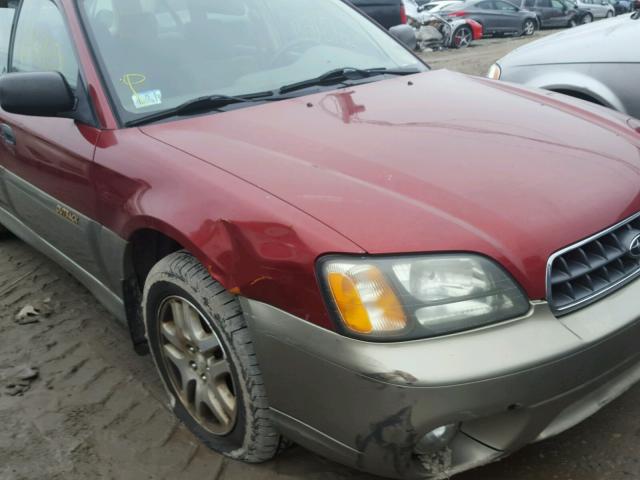 4S3BH665036640881 - 2003 SUBARU LEGACY OUT MAROON photo 9