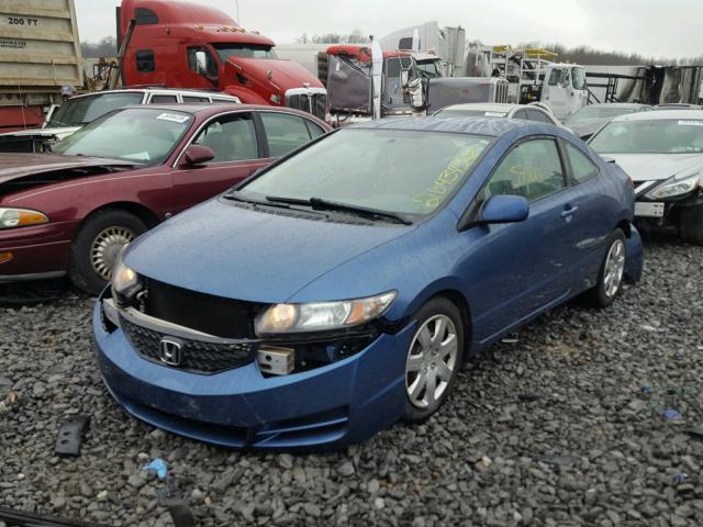 2HGFG1B61AH525242 - 2010 HONDA CIVIC LX BLUE photo 2