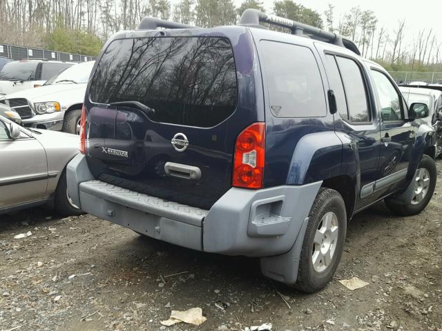 5N1AN08U06C558723 - 2006 NISSAN XTERRA OFF BLUE photo 4