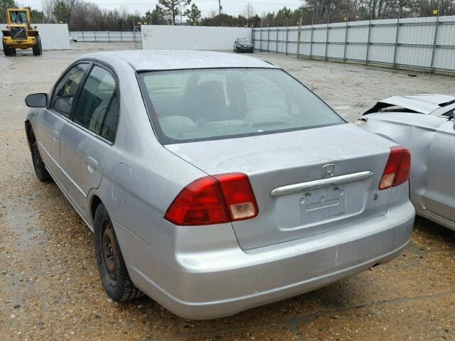 2HGES25701H601263 - 2001 HONDA CIVIC EX SILVER photo 3