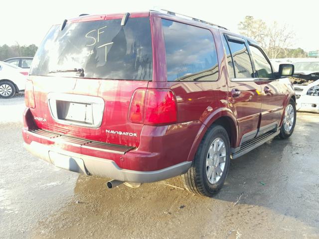 5LMFU27R84LJ16882 - 2004 LINCOLN NAVIGATOR BURGUNDY photo 4