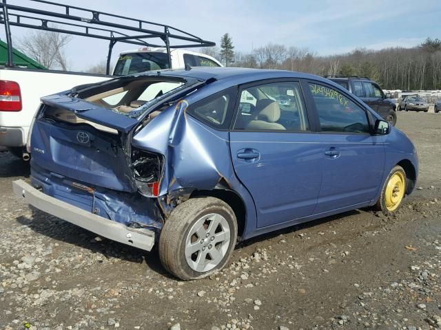 JTDKB20U257027930 - 2005 TOYOTA PRIUS BLUE photo 4