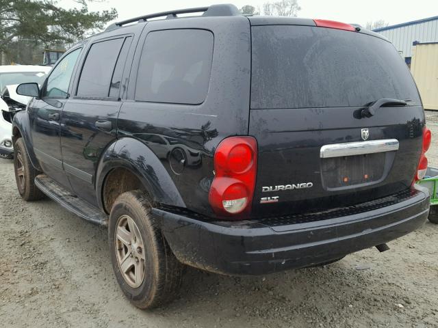 1D4HD48N56F110260 - 2006 DODGE DURANGO SL BLACK photo 3