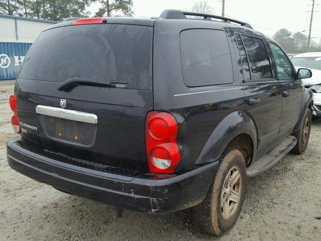 1D4HD48N56F110260 - 2006 DODGE DURANGO SL BLACK photo 4