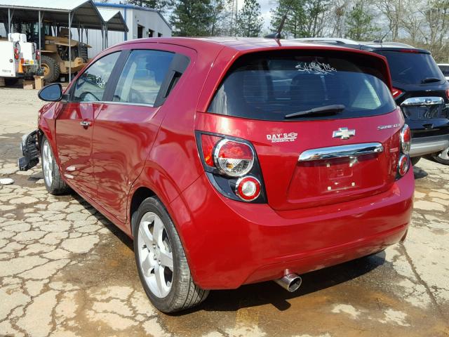 1G1JE6SBXC4187289 - 2012 CHEVROLET SONIC LTZ RED photo 3