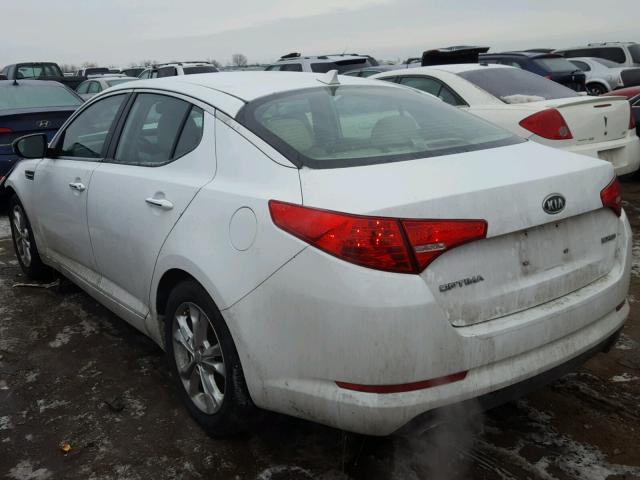 5XXGN4A77CG062081 - 2012 KIA OPTIMA EX WHITE photo 3