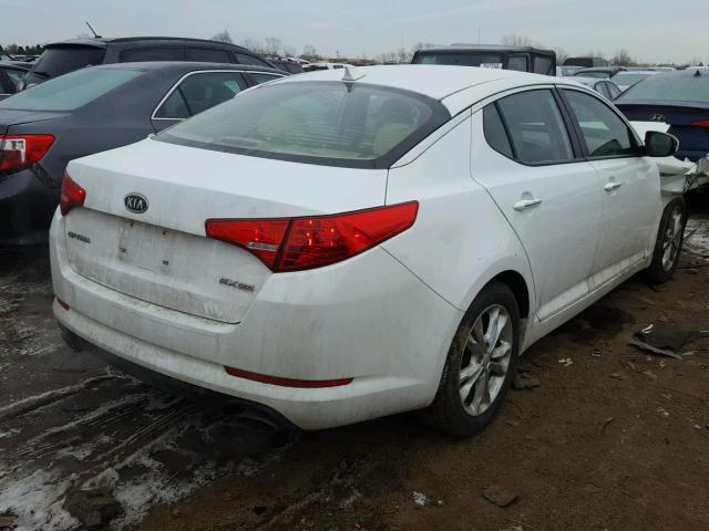 5XXGN4A77CG062081 - 2012 KIA OPTIMA EX WHITE photo 4