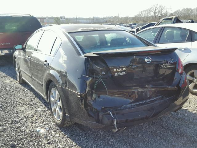 1N4BA41E97C838971 - 2007 NISSAN MAXIMA SE BLACK photo 3