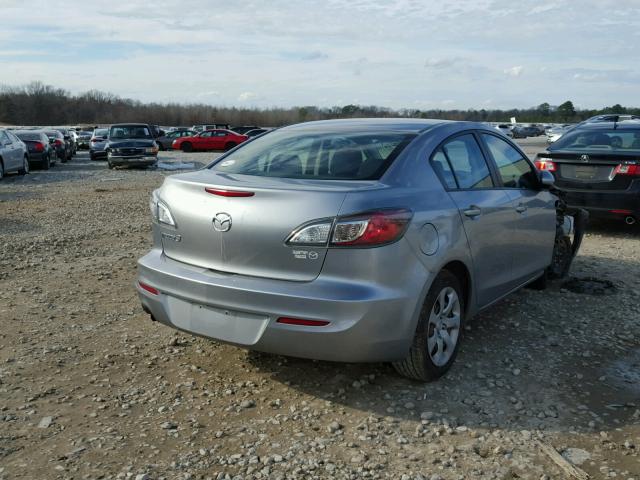 JM1BL1TG5D1754834 - 2013 MAZDA 3 I SILVER photo 4