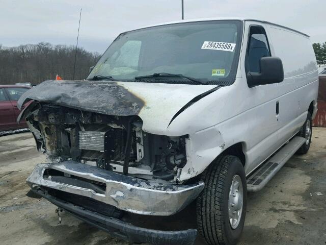 1FTNE2EW9EDA80124 - 2014 FORD ECONOLINE WHITE photo 2