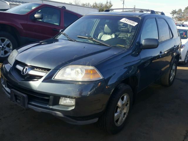 2HNYD18284H562582 - 2004 ACURA MDX BLUE photo 2