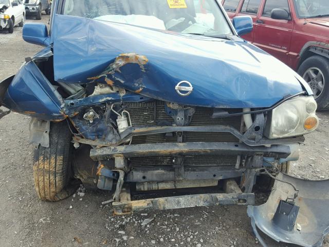 1N6ED29YX2C392367 - 2002 NISSAN FRONTIER C BLUE photo 7