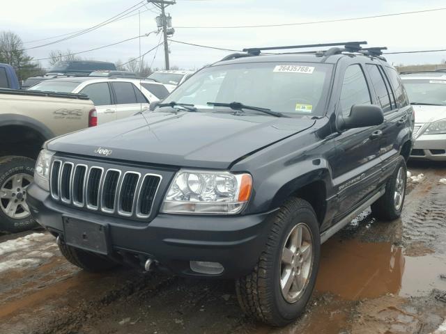 1J8GW68J43C552450 - 2003 JEEP GRAND CHER BLACK photo 2