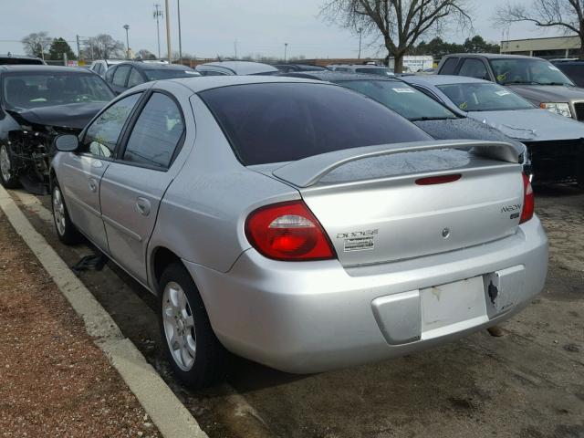 1B3ES56C93D217446 - 2003 DODGE NEON SXT SILVER photo 3